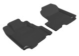 3D MAXpider 2007-2011 Honda CR-V Kagu 1st Row Floormat - Black thumbnail 1