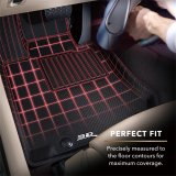 3D MAXpider 2009-2017 Infiniti QX70/QX50/FX35/EX35 Kagu 1st Row Floormat - Black thumbnail 3