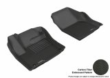 3D MAXpider 2012-2020 Land Rover Range Rover Evoque Kagu 1st Row Floormat - Black thumbnail 1
