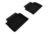3D MAXpider 2015-2020 Genesis/Hyundai G80/Genesis Sedan Kagu 2nd Row Floormats - Black thumbnail 1