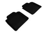 3D MAXpider 2007-2012 Lexus LS460L/LS600HL Kagu 2nd Row Floormats - Black thumbnail 1