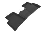 3D MAXpider 2016-2020 Toyota Prius/Prius Prime Kagu 2nd Row Floormats - Black thumbnail 1