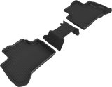 3D MAXpider 2018-2020 BMW X3 (G01)/X4 (G02) Kagu 2nd Row Floormats - Black thumbnail 2
