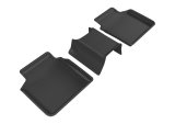 3D MAXpider 2016-2020 BMW 7 Series Kagu 2nd Row Floormats - Black thumbnail 1