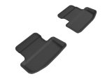 3D MAXpider 2015-2020 Ford Mustang Kagu 2nd Row Floormats - Black thumbnail 1