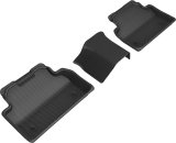 3D MAXpider 18-20 Jaguar E-Pace Kagu 2nd Row Floormats - Black thumbnail 1