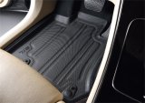 3D MAXpider 16-21 Tesla Model X Elegant Hybrid 1st Row Floormat - Black thumbnail 6