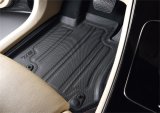 3D MAXpider 18-21 Volvo XC60 Elegant Hybrid 1st Row Floormat - Black thumbnail 3