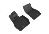 3D Maxpider 20-22 Chevrolet Corvette C8 20-22 Kagu Floor Mats - Black R1 thumbnail 1