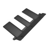 3D MAXpider 22-23 Rivian R1S Kagu 3rd Row Floormats - Black thumbnail 1
