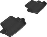 3D MAXpider 20-24 Porsche 911 Carrera/Convertible/S/4/4S (992) Kagu 2nd Row Floormat - Black thumbnail 1