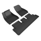 3D MAXpider 2024 Tesla Model 3 Kagu 1st & 2nd Row Floormat - Black thumbnail 1