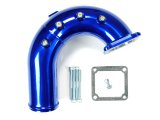 Sinister Diesel 03-07 Dodge Cummins 5.9L Intake Elbow - Blue thumbnail 1