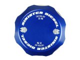 Sinister Diesel 17-19 Ford Powerstroke Coolant Reservoir Degas Bottle Cap - Blue thumbnail 2