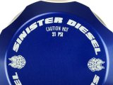 Sinister Diesel 17-19 Ford Powerstroke Coolant Reservoir Degas Bottle Cap - Blue thumbnail 3