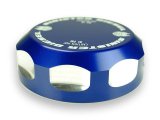 Sinister Diesel 17-19 Ford Powerstroke Coolant Reservoir Degas Bottle Cap - Blue thumbnail 4