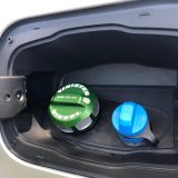 Sinister Diesel 08-16 Ford Powerstroke 6.4/6.7L Fuel Cap- Green thumbnail 2