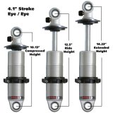 Ridetech HQ Series CoilOver Shock 4.1in Travel 2.5in Coil Eye/Eye Mounting 10.125inx14.225in thumbnail 3