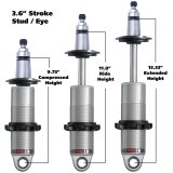 Ridetech HQ Series CoilOver Shock 4.1in Travel 2.5in Upper/Lower Bearing Mounts 10.5in/14.6in thumbnail 1