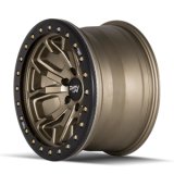 Dirty Life 9303 DT-1 20x9 / 8x165.1 BP / 0mm Offset / 130.8mm Hub Satin Gold Wheel - Beadlock thumbnail 1