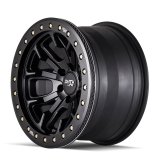 Dirty Life 9303 DT-1 17x9 / 5x127 BP / -12mm Offset / 78.1mm Hub Matte Black Wheel - Beadlock thumbnail 1