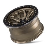 Dirty Life 9303 DT-1 17x9 / 5x127 BP / -12mm Offset / 78.1mm Hub Satin Gold Wheel - Sim. Beadlock thumbnail 2