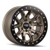 Dirty Life 9303 DT-1 17x9 / 5x127 BP / -12mm Offset / 78.1mm Hub Satin Gold Wheel - Sim. Beadlock thumbnail 5