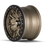 Dirty Life 9303 DT-1 17x9 / 5x127 BP / -38mm Offset / 78.1mm Hub Satin Gold Wheel - Beadlock thumbnail 2
