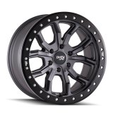 Dirty Life 9303 DT-1 17x9/6x139.7 BP/-12mm Offset/106mm Hub Matte Gunmetal Wheel - Beadlock thumbnail 1