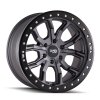 Dirty Life 9303 DT-1 17x9/5x127 BP/-12mm Offset/78.1mm Hub Matte Gunmetal Wheel - Simulated Rashring thumbnail 5