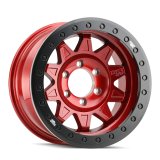 Dirty Life 9302 Roadkill Race 17x9/5x127 BP/-14mm Offset/71.5mm Hub Crimson Candy Red Wheel Beadlock thumbnail 1