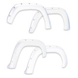 EGR Bolt-On Look Color Match Fender Flares 791574-GAZ Flares, Bolt On Look, ABS Plastic, Summit White, 2.00 in. Wide, Chevy, Silverado, Front and Rear, Set of 4 thumbnail 2