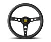 Momo Prototipo Heritage Steering Wheel 350 mm - Black Leather/White Stitch/Black Spokes thumbnail 3