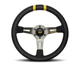 Momo MODDRIFT Steering Wheel 330 mm - Black Suede/Anthracite Spokes/2 Stripes thumbnail 2