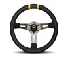 Momo MODDRIFT Steering Wheel 330 mm - Black Suede/Anthracite Spokes/2 Stripes thumbnail 3