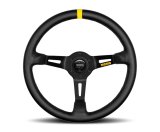 Momo MOD08 Steering Wheel 350 mm - Black Leather/Black Spokes/1 Stripe thumbnail 2