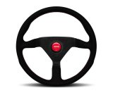 Momo Nero Steering Wheel 350 mm - Black Leather/Suede/Black Spokes thumbnail 1