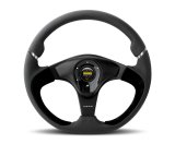 Momo Prototipo 6C Steering Wheel 350 mm - Black Leather/Gry St/Cbn Fbr Spoke thumbnail 1