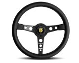 Momo Prototipo 6C Steering Wheel 350 mm - Black Leather/Gry St/Cbn Fbr Spoke thumbnail 4