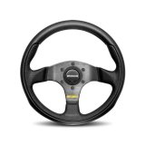 Momo Team Steering Wheel 300 mm - 4 Black Leather/Black Spokes thumbnail 4