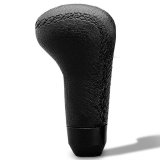 Momo Anatomico Shift Knob - Black Leather, Black Stitching thumbnail 4