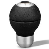 Momo Race Shift Knob - Black Airleather, Aluminum Insert thumbnail 4