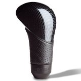 Momo Shadow Shift Knob - Black Airleather, Carbon Effect Insert thumbnail 4
