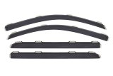 AVS 15-18 Chevy Silverado 2500 Crew Cab Ventvisor Front & Rear Window Deflectors 4pc - Smoke thumbnail 4
