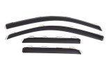 AVS 15-18 Chevy Silverado 2500 Ext. Cab Ventvisor Front & Rear Window Deflectors 4pc - Smoke thumbnail 1