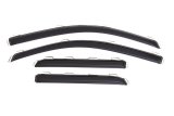AVS 15-18 Chevy Silverado 2500 Ext. Cab Ventvisor Front & Rear Window Deflectors 4pc - Smoke thumbnail 5