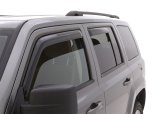 AVS 07-18 Jeep Patriot Ventvisor In-Channel Front & Rear Window Deflectors 4pc - Smoke thumbnail 1