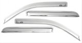 AVS 07-18 Jeep Patriot Ventvisor Outside Mount Front & Rear Window Deflectors 4pc - Chrome thumbnail 2