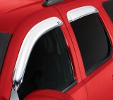 AVS 07-18 Jeep Patriot Ventvisor Outside Mount Front & Rear Window Deflectors 4pc - Chrome thumbnail 9