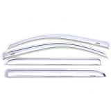 AVS 09-17 Chevy Traverse Ventvisor Outside Mount Front & Rear Window Deflectors 4pc - Chrome thumbnail 2